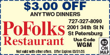 Discount Coupon for Po Folks Restaurant